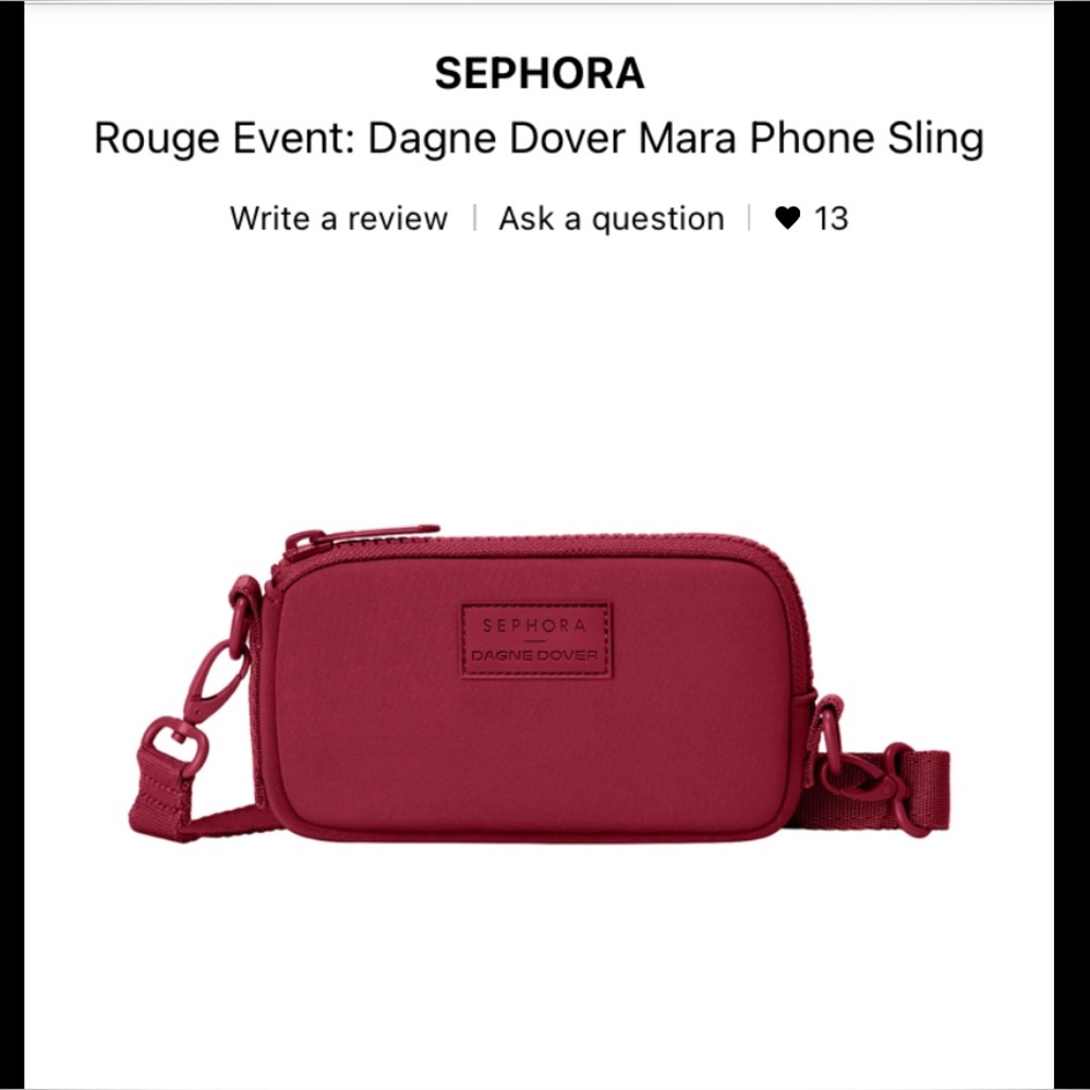 Dagne Dover Burgundy Phone Sling